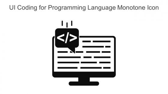 UI Coding For Programming Language Monotone Icon In Powerpoint Pptx Png And Editable Eps Format UI Coding For Programming Language Monotone Icon In Powerpoint Pptx Png And Editable Eps Format