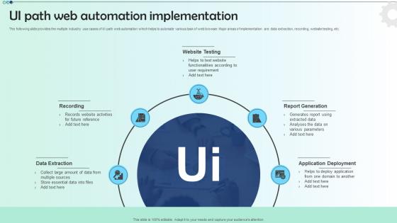 UI Path Web Automation Implementation