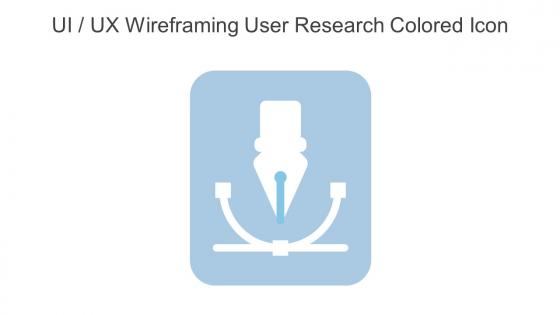 UI UX Wireframing User Research Colored Icon In Powerpoint Pptx Png And Editable Eps Format