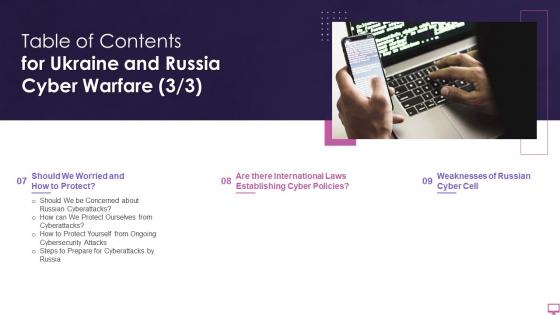 Ukraine and russia cyber warfare it table of contents for ukraine and russia cyber warfare