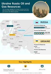 Ukraine russia oil and gas resources infographics document report doc pdf ppt