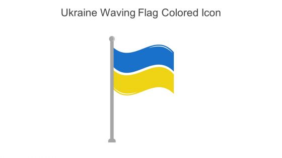 Ukraine Waving Flag Colored Icon In Powerpoint Pptx Png And Editable Eps Format