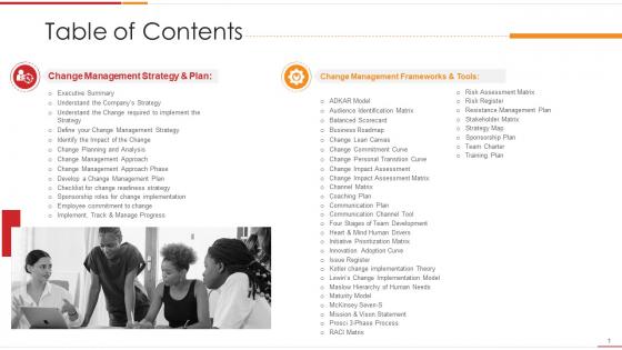 Ultimate change management guide with process frameworks table of contents