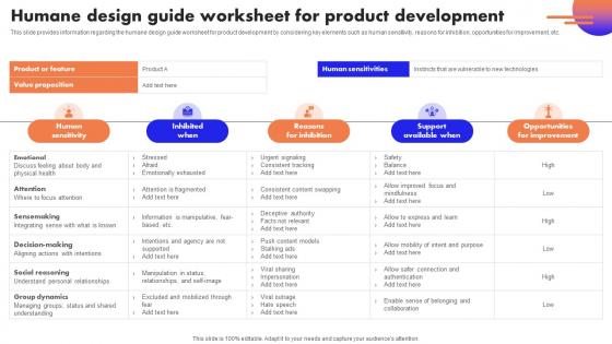 Ultimate Guide To Handle Business Humane Design Guide Worksheet For Product Development