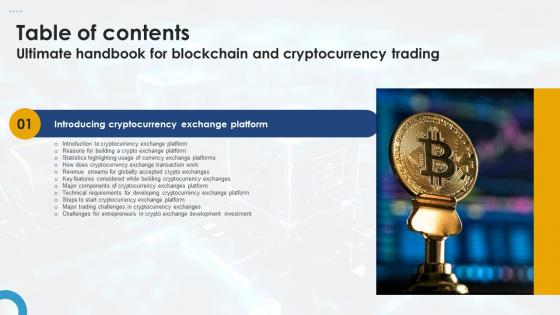 Ultimate Handbook For Blockchain And Cryptocurrency Trading Table Of Contents BCT SS V