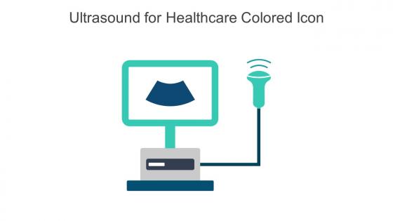 Ultrasound For Healthcare Colored Icon In Powerpoint Pptx Png And Editable Eps Format