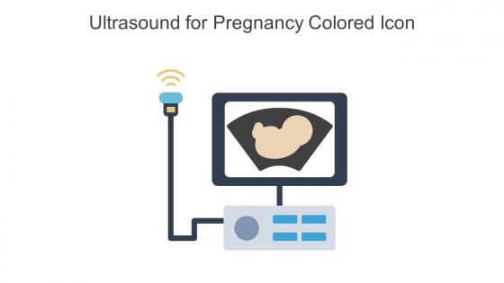 Ultrasound For Pregnancy Colored Icon In Powerpoint Pptx Png And Editable Eps Format