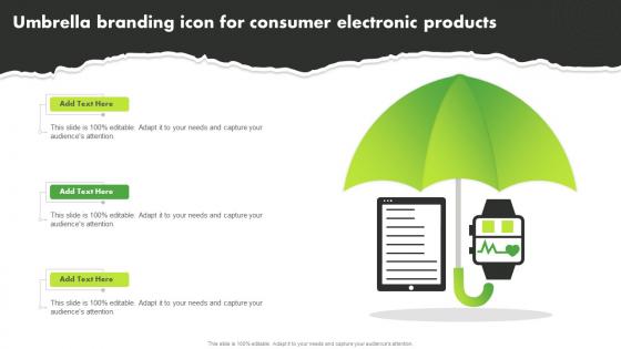 Umbrella Branding Icon For Consumer Electronic Products