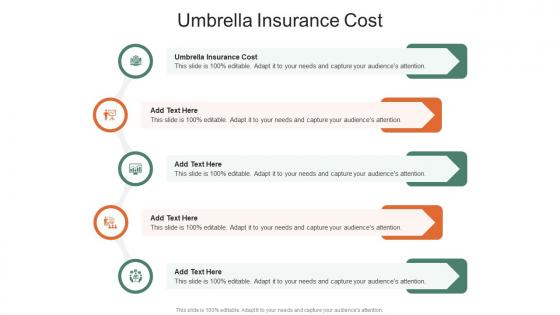 Umbrella Insurance Cost In Powerpoint And Google Slides Cpb