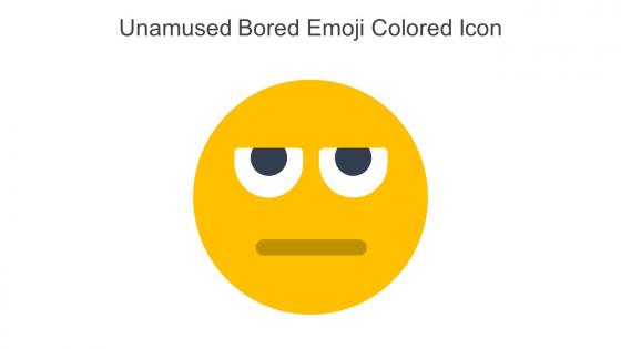 Unamused Bored Emoji Colored Icon In Powerpoint Pptx Png And Editable Eps Format