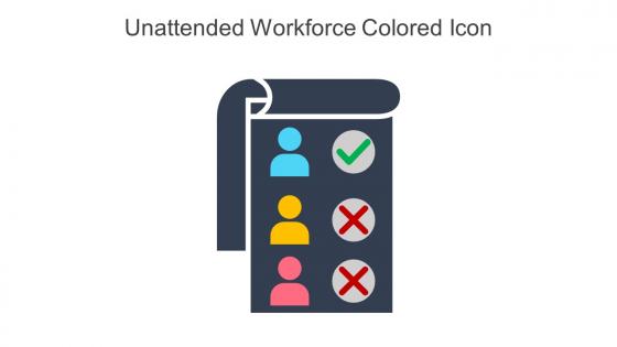 Unattended Workforce Colored Icon In Powerpoint Pptx Png And Editable Eps Format