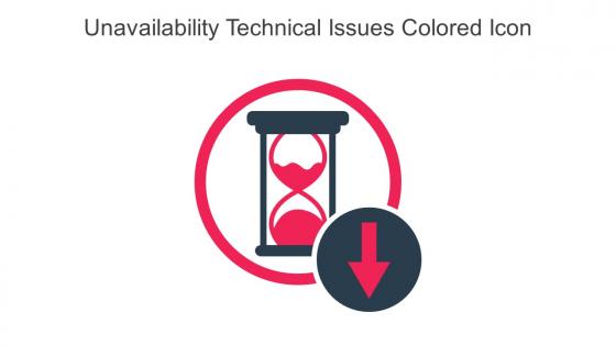 Unavailability Technical Issues Colored Icon In Powerpoint Pptx Png And Editable Eps Format