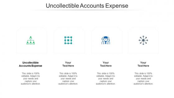 Uncollectible Accounts Expense Ppt Powerpoint Presentation Icon Infographics Cpb