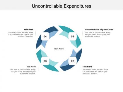 Uncontrollable expenditures ppt powerpoint presentation pictures graphics tutorials cpb