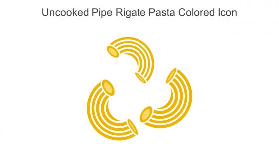 Uncooked Pipe Rigate Pasta Colored Icon In Powerpoint Pptx Png And Editable Eps Format