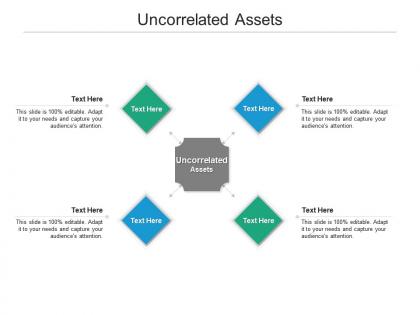 Uncorrelated assets ppt powerpoint presentation icon outline cpb