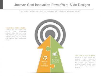 Uncover cost innovation powerpoint slide designs