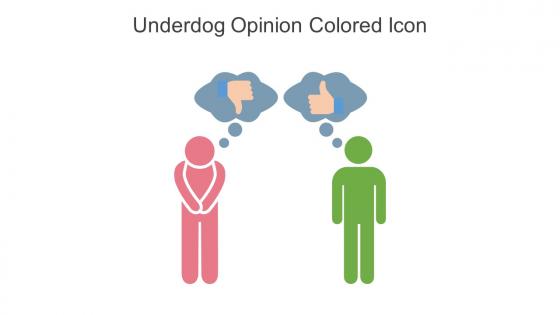 Underdog Opinion Colored Icon In Powerpoint Pptx Png And Editable Eps Format