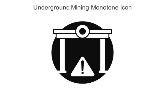 Underground Mining Monotone Icon In Powerpoint Pptx Png And Editable Eps Format