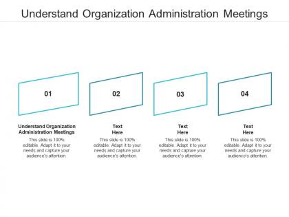 Understand organization administration meetings ppt powerpoint presentation slides gallery cpb