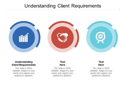 Understanding client requirements ppt powerpoint presentation model tips cpb