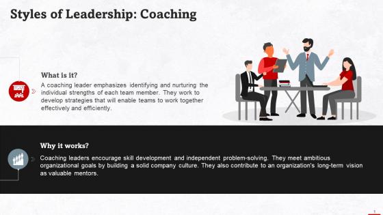 Understanding Coaching Style Of Leadership Training Ppt