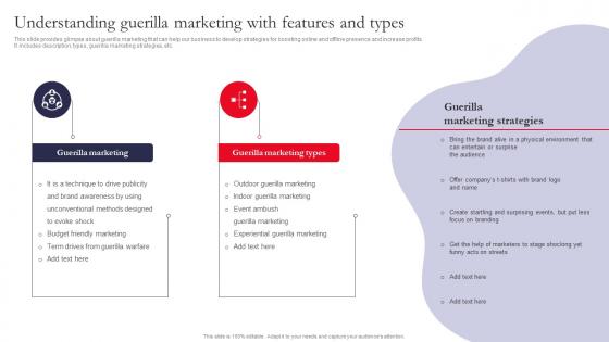 Understanding Guerilla Marketing With Features Driving Organic Traffic Through Social Media MKT SS V