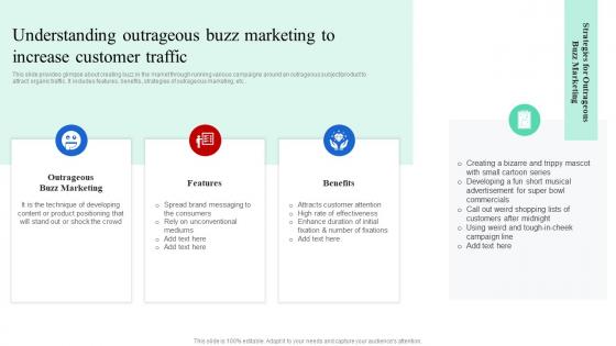 Understanding Outrageous Buzz Marketing To Increase Customer Buzz With Digital Media Strategies MKT SS V