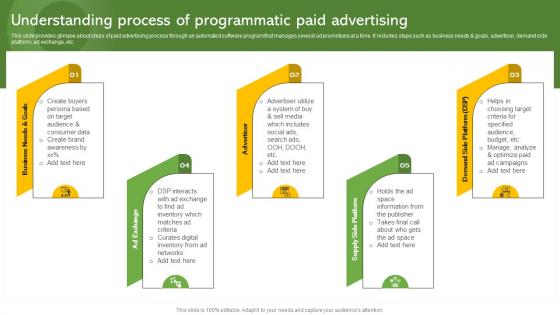 Understanding Process Of Programmatic Paid Advertising Effective Paid Promotions MKT SS V