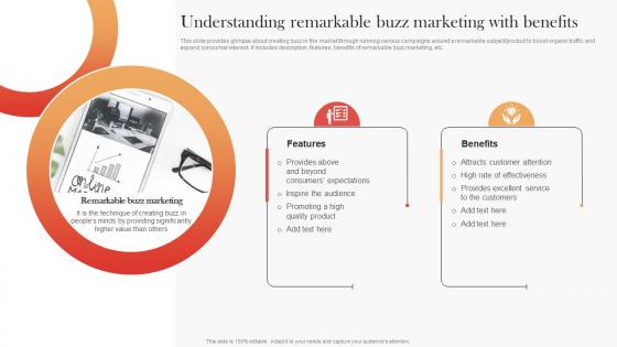 Understanding Remarkable Buzz Marketing With Benefits Streamlined Buzz Marketing Techniques MKT SS V
