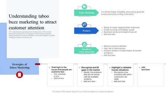 Understanding Taboo Buzz Marketing To Attract Creating Buzz With Digital Media Strategies MKT SS V