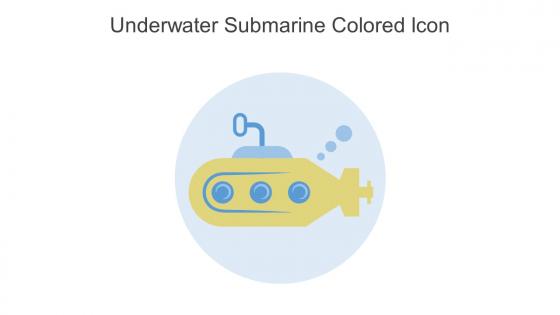 Underwater Submarine Colored Icon In Powerpoint Pptx Png And Editable Eps Format
