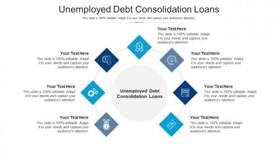 Unemployed debt consolidation loans ppt powerpoint presentation layouts clipart images cpb