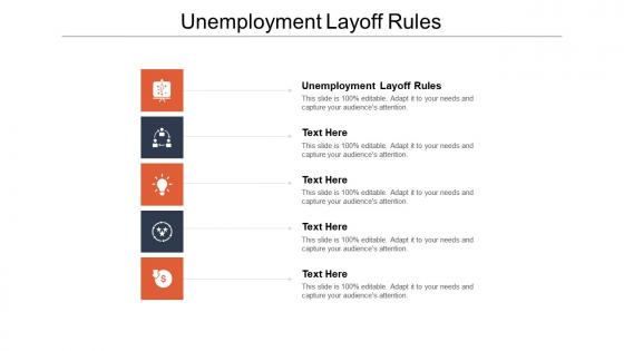 Unemployment layoff rules ppt powerpoint presentation model ideas cpb