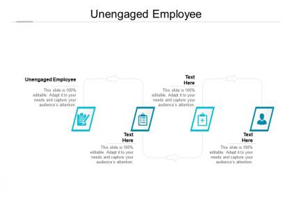 Unengaged employee ppt powerpoint presentation icon pictures cpb
