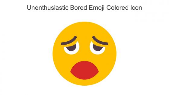 Unenthusiastic Bored Emoji Colored Icon In Powerpoint Pptx Png And Editable Eps Format