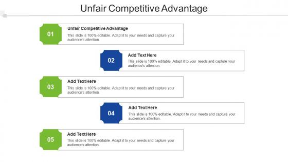 Unfair Competitive Advantage Ppt Powerpoint Presentation Outline Graphics Cpb
