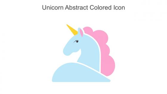 Unicorn Abstract Colored Icon In Powerpoint Pptx Png And Editable Eps Format