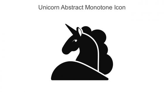 Unicorn Abstract Monotone Icon In Powerpoint Pptx Png And Editable Eps Format