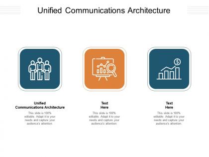 Unified communications architecture ppt powerpoint presentation visual aids model cpb