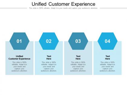 Unified customer experience ppt powerpoint presentation rules cpb