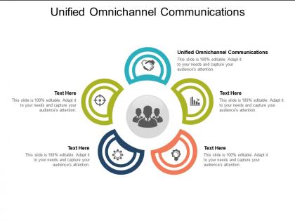 Unified omnichannel communications ppt powerpoint infographics gridlines cpb