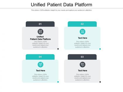 Unified patient data platform ppt powerpoint presentation slides outline cpb