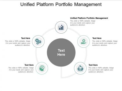 Unified platform portfolio management ppt powerpoint presentation layouts elements cpb