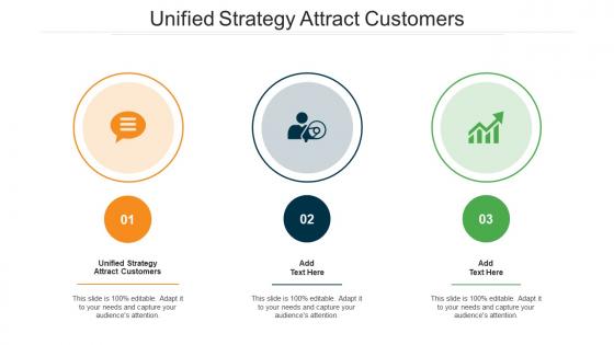 Unified Strategy Attract Customers Ppt Powerpoint Presentation Infographic Cpb