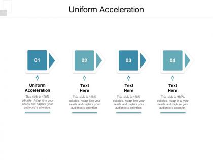 Uniform acceleration ppt powerpoint presentation gallery skills cpb