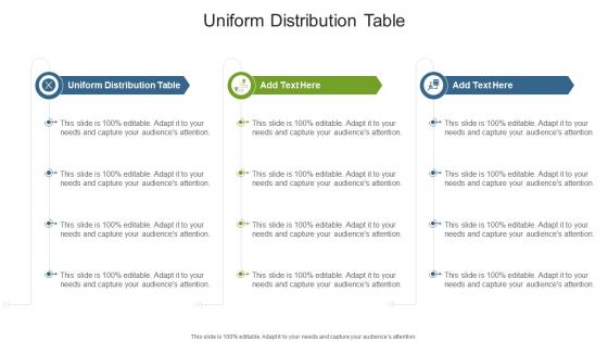 Uniform Distribution Table In Powerpoint And Google Slides Cpb