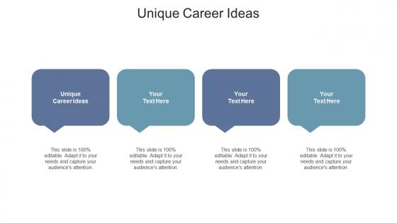 Unique career ideas ppt powerpoint presentation ideas structure cpb