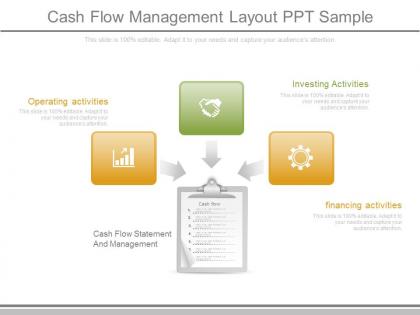 Unique cash flow management layout ppt sample