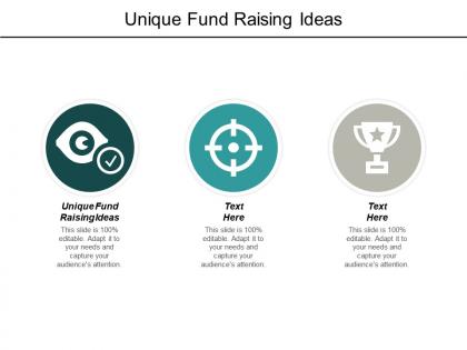 Unique fund raising ideas ppt powerpoint presentation pictures cpb